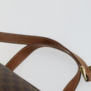CELINE Macadam Canvas Hand Bag Leather PVC 2 Set Brown Auth bs32353-7