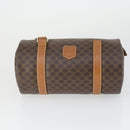 CELINE Macadam Canvas Hand Bag Leather PVC 2 Set Brown Auth bs32353-8