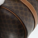 CELINE Macadam Canvas Hand Bag Leather PVC 2 Set Brown Auth bs32353-9