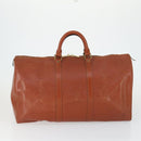 LOUIS VUITTON Epi Monogram Shoulder Strap Boston Bag 2 Set Brown LV Auth bs32354-2