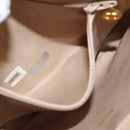 CHANEL Matelassé Bauchtasche Canvas Beige Gold CC Auth bs32356-22