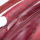 CHANEL Hand Bag Suede Red CC Auth bs32360-17