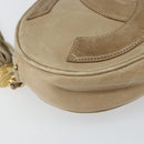 CHANEL Schultertasche Kette Lammleder Beige Gold CC Auth bs32361-14