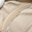 CHANEL Schultertasche Kette Lammleder Beige Gold CC Auth bs32361-17