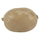 CHANEL Schultertasche Kette Lammleder Beige Gold CC Auth bs32361-2
