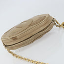 CHANEL Schultertasche Kette Lammleder Beige Gold CC Auth bs32361-6