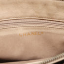 CHANEL Chain Matelasse Tote Bag Lamb Skin Beige Gold CC Auth bs32364-18