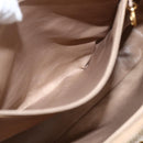CHANEL Chain Matelasse Tote Bag Lamb Skin Beige Gold CC Auth bs32364-22