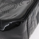 CHANEL Chain Tote Bag Patent leather Black Silver CC Auth bs32366-9