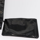 CHANEL Chain Tote Bag Patent leather Black Silver CC Auth bs32366-19