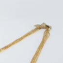 CHANEL Matelasse Chain Shoulder Bag Lamb Skin Beige Gold CC Auth bs32367-8