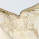 CHANEL New Travel Line Hand Bag Nylon Beige Silver CC Auth bs32370-18