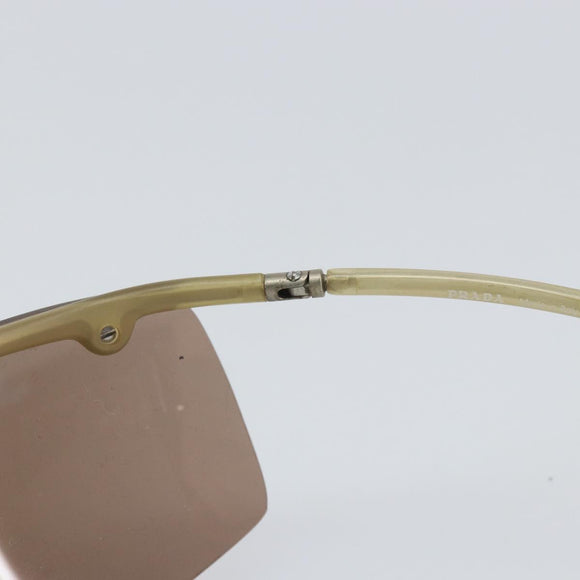 PRADA Sunglasses plastic Beige Auth bs32375