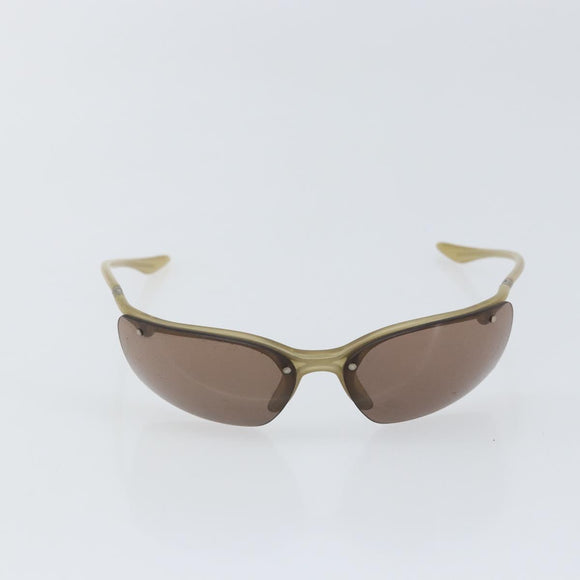 PRADA Sunglasses plastic Beige Auth bs32375