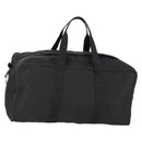 PRADA Boston Bag Nylon Black Silver Auth bs32377-1