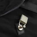 PRADA Boston Bag Nylon Black Silver Auth bs32377-15