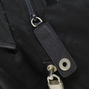 PRADA Boston Bag Nylon Black Silver Auth bs32377-16