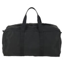 PRADA Boston Bag Nylon Black Silver Auth bs32377-2