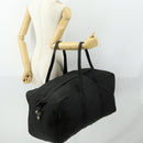PRADA Boston Bag Nylon Black Silver Auth bs32377-23