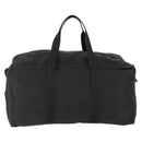 PRADA Boston Bag Nylon Black Silver Auth bs32377-3