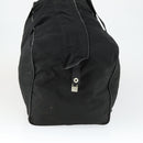 PRADA Boston Bag Nylon Black Silver Auth bs32377-5