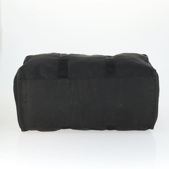 PRADA Boston Bag Nylon Black Silver Auth bs32377