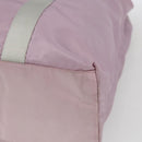 PRADA Tote Bag Nylon Pink Silver Auth bs32378-14