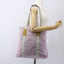 PRADA Tote Bag Nylon Pink Silver Auth bs32378-24