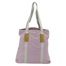 PRADA Tote Bag Nylon Pink Silver Auth bs32378-2