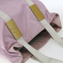 PRADA Tote Bag Nylon Pink Silver Auth bs32378-6