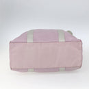 PRADA Tote Bag Nylon Pink Silver Auth bs32378-5