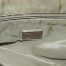 PRADA Hand Bag Nylon Khaki Silver Auth bs32380-15