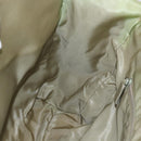 PRADA Hand Bag Nylon Khaki Silver Auth bs32380-19