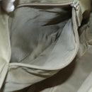 PRADA Hand Bag Nylon Khaki Silver Auth bs32380-20