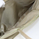 PRADA Hand Bag Nylon Khaki Silver Auth bs32380-21
