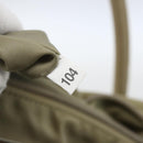 PRADA Hand Bag Nylon Khaki Silver Auth bs32380-23
