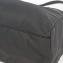 PRADA Handtasche Nylon Grau Silber Auth bs32381-9