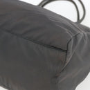 PRADA Handtasche Nylon Grau Silber Auth bs32381-15