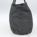 PRADA Handtasche Nylon Grau Silber Auth bs32381-3
