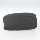 PRADA Handtasche Nylon Grau Silber Auth bs32381-5