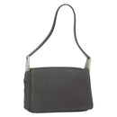 PRADA Shoulder Bag Nylon Gray Silver Auth bs32382-1