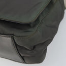 PRADA Shoulder Bag Nylon Gray Silver Auth bs32382-10