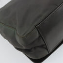 PRADA Shoulder Bag Nylon Gray Silver Auth bs32382-13