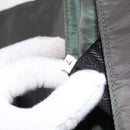 PRADA Shoulder Bag Nylon Gray Silver Auth bs32382-23