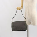PRADA Shoulder Bag Nylon Gray Silver Auth bs32382-24