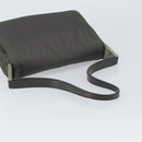 PRADA Shoulder Bag Nylon Gray Silver Auth bs32382-7