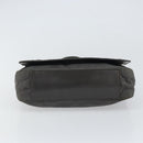 PRADA Shoulder Bag Nylon Gray Silver Auth bs32382-9