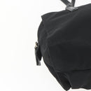 PRADA Tote Bag Nylon Black Silver Auth bs32383-14
