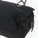 PRADA Tote Bag Nylon Black Silver Auth bs32383-15