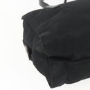 PRADA Tote Bag Nylon Black Silver Auth bs32383-16